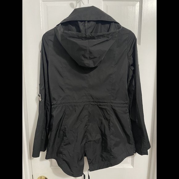 BCBGeneration Black Raincoat/Utility Jacket - Size S - Picture 3 of 9